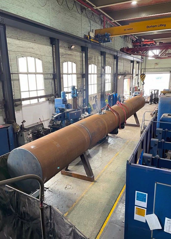 80T Semi spreader lifting beam in workshop
